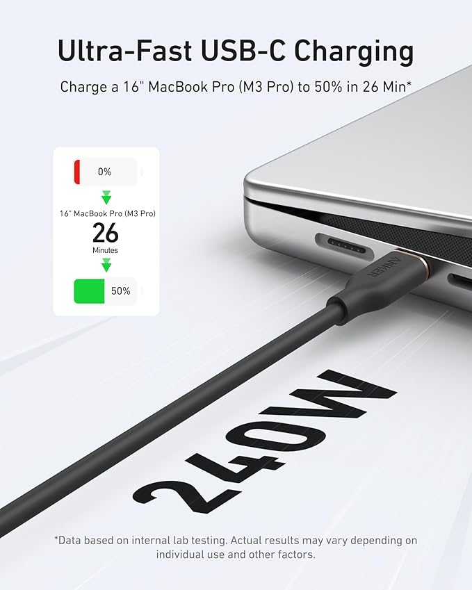 ANKER Powerline III Flow USB-C to USB-C (240W / 3FT)