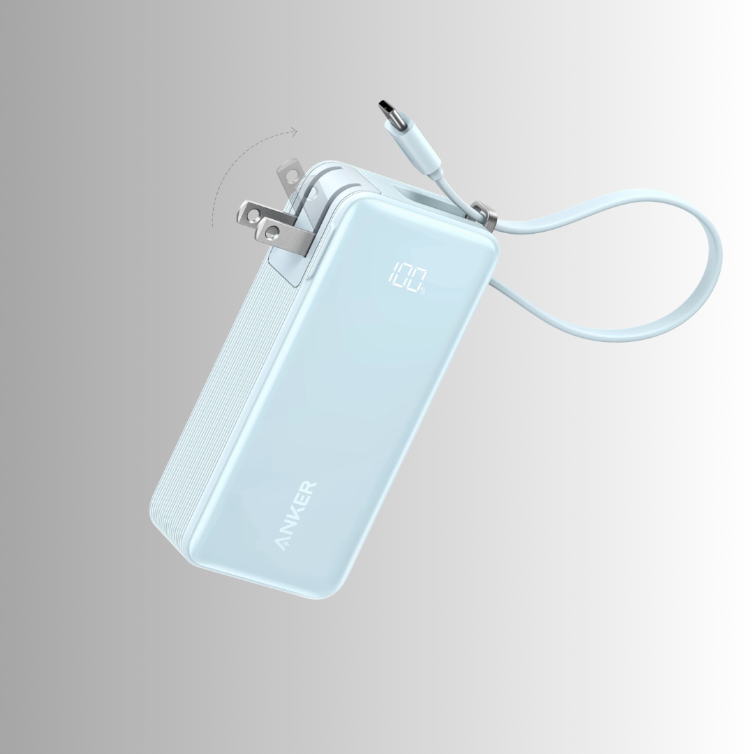 Anker Power Bank (10K, Fusion, Built-In Cable)
