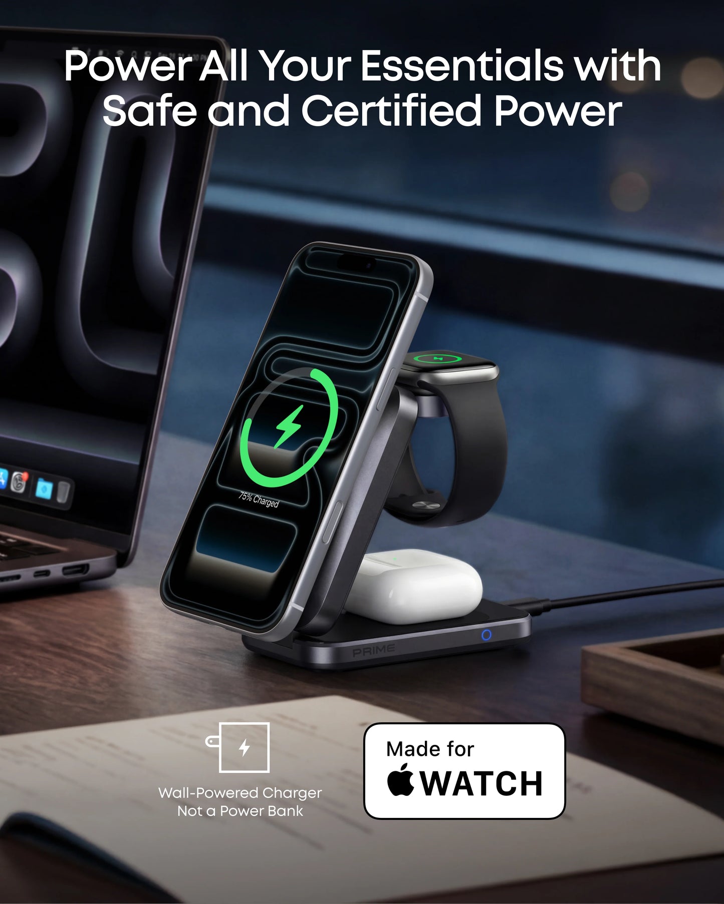 Anker Prime Wireless Charging Station (3-in-1, MagGo, AirCool, Foldable)