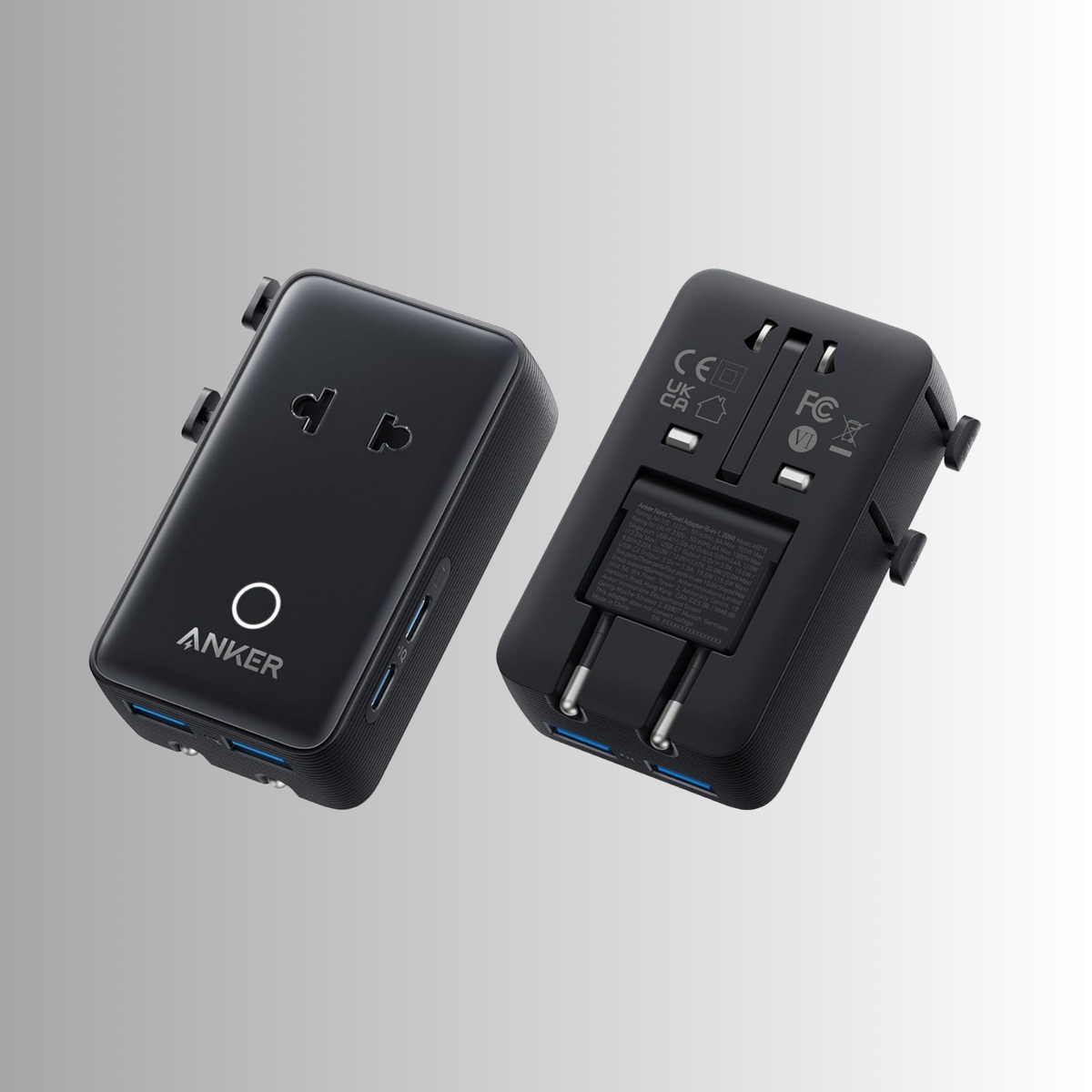 Anker Nano Travel Adapter (5-in-1, 20W)