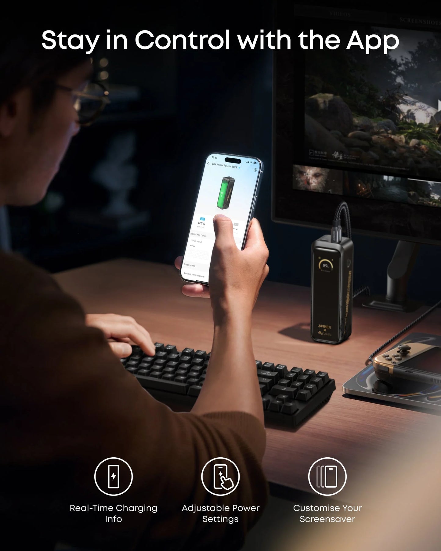 Anker Prime Power Bank (20K, 220W)  Black Myth: Wukong Limited Edition