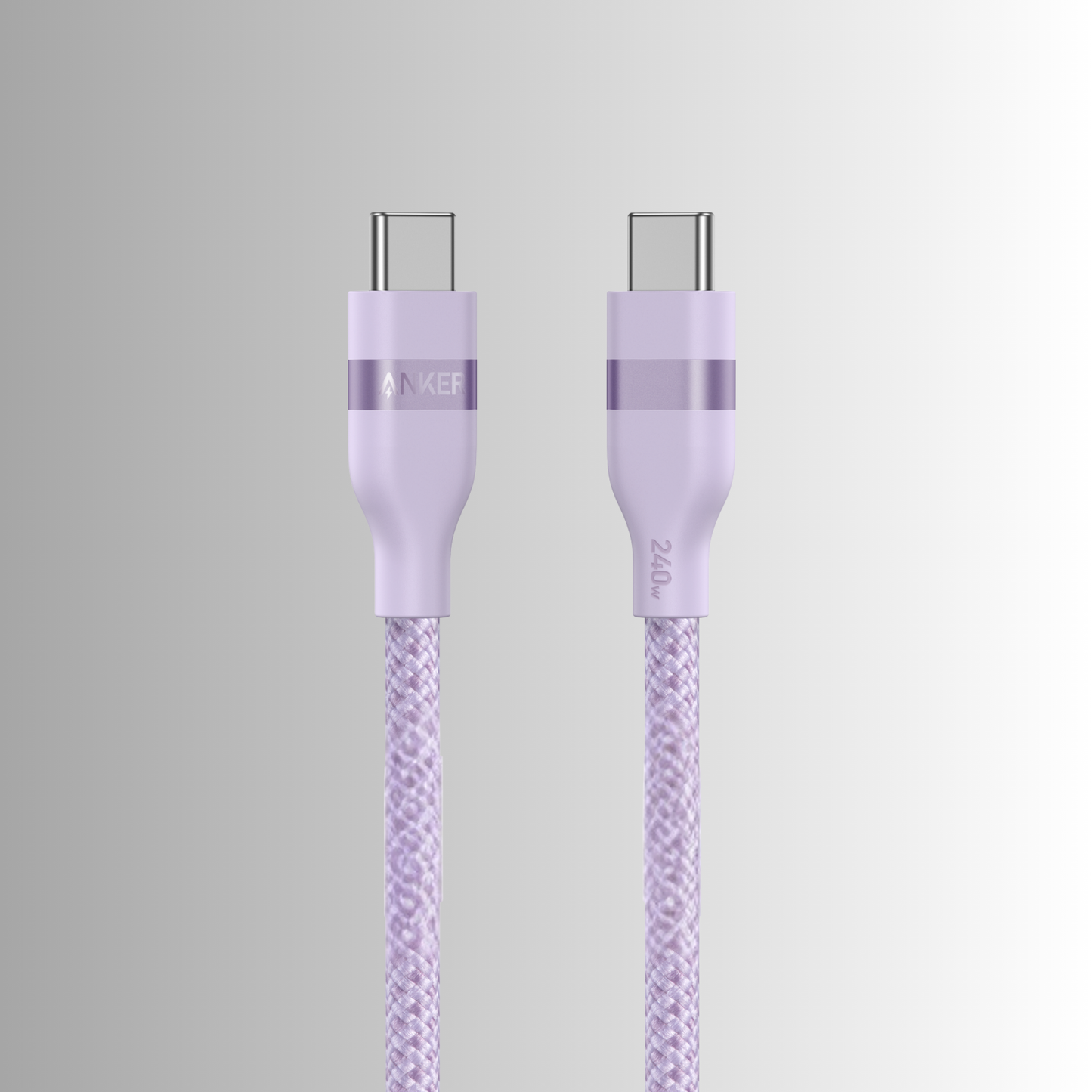 Anker USB-C to USB-C Cable (3 ft  240W, Upcycled-Braided)
