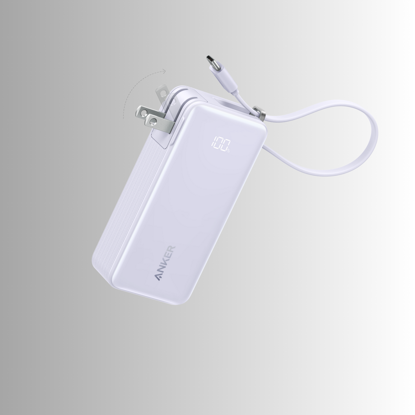 Anker Power Bank (10K, Fusion, Built-In Cable)