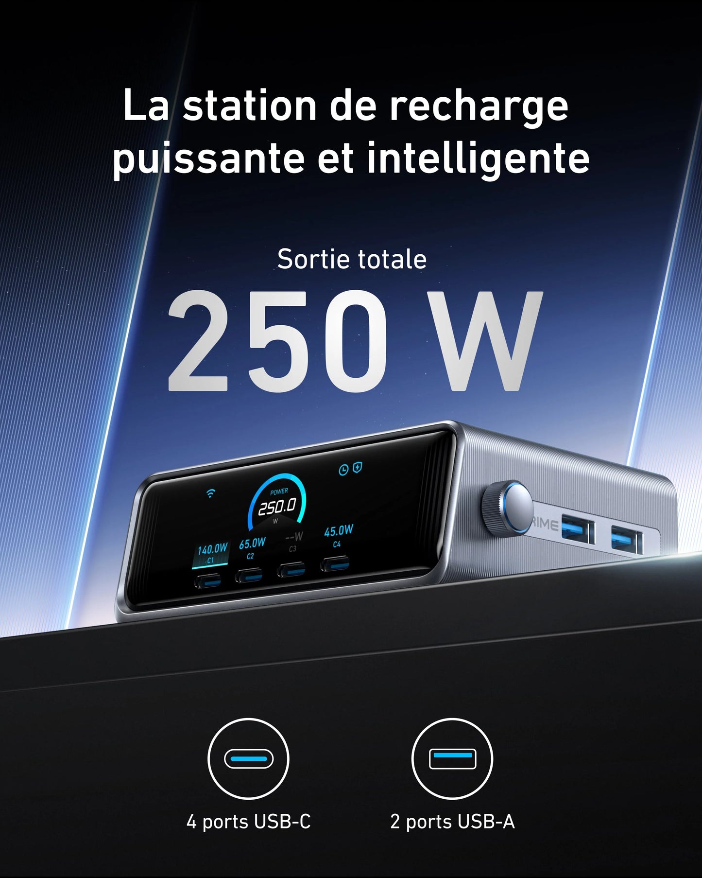 Anker Prime 250W 6-Port GaNPrime – IntelligentPower Station-