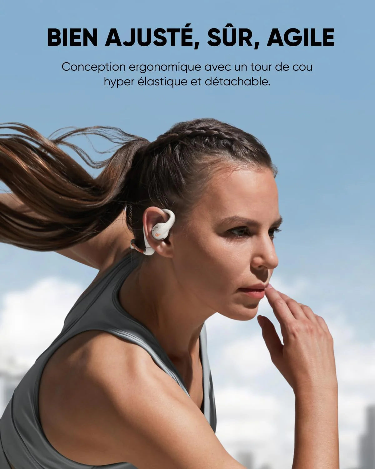 soundcore AeroFit Pro | Écouteurs de sport ouverts sécurisés