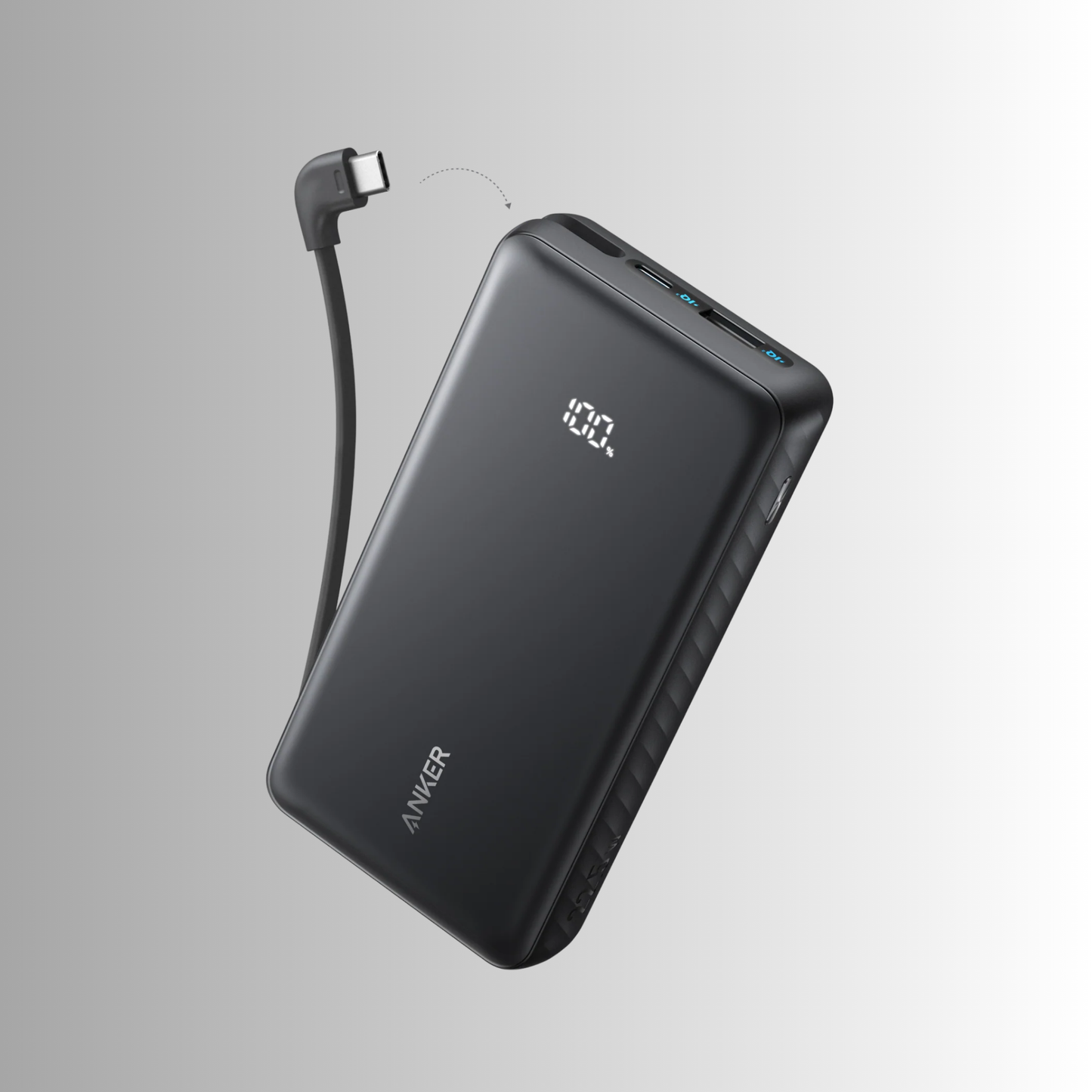 Anker Zolo Power Bank (20K, 22.5W, Built-In USB-C Cable)